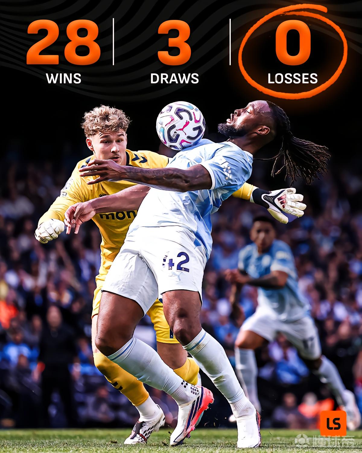 升班马的梦魇，曼城自2021年4月以来在英超对升班马28胜3平